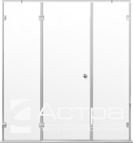 Душевая кабина Д9 — Дверь между полотнами